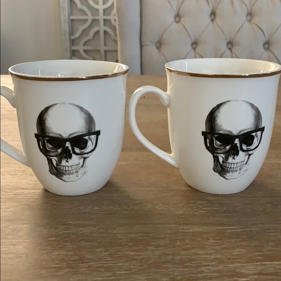 Ciroa Dining Ciroa Wicked Skull Coffee Mug Set Of 2 Poshmark